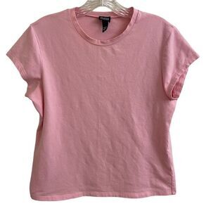 Eileen Fisher Pink Fitted Tee T-shirt Medium